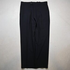 Gerald Austin 32x30 Navy Blue 100% Wool Full Cut Cuffed Dress Mens Pants